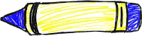 Blue crayon